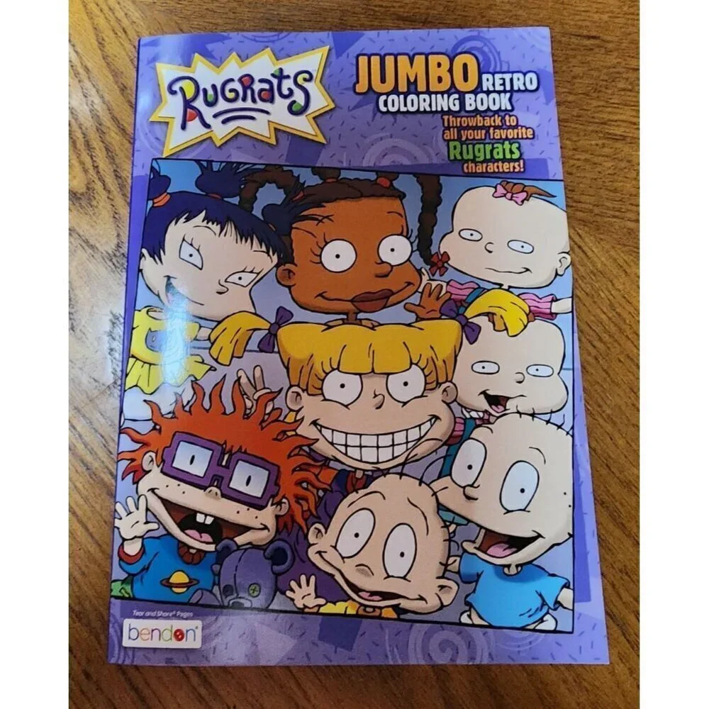 Rugrats Retro Jumbo Coloring Book 90s Kid Y2k Nickelodeon NEW 2021 edition